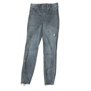 Spanx‎ Women's Pants Distressed Skinny Denim Frayed Hem Pull On Gray Size Small